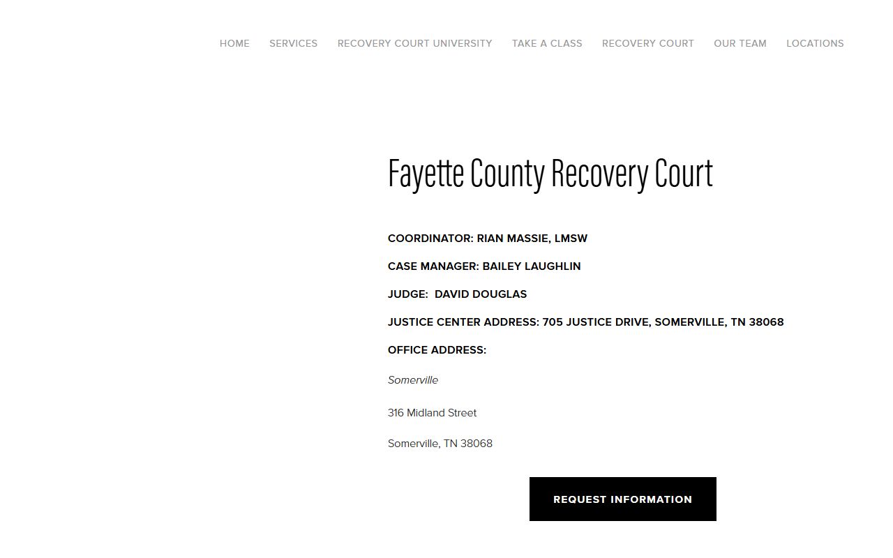 Fayette County court records recovery court source