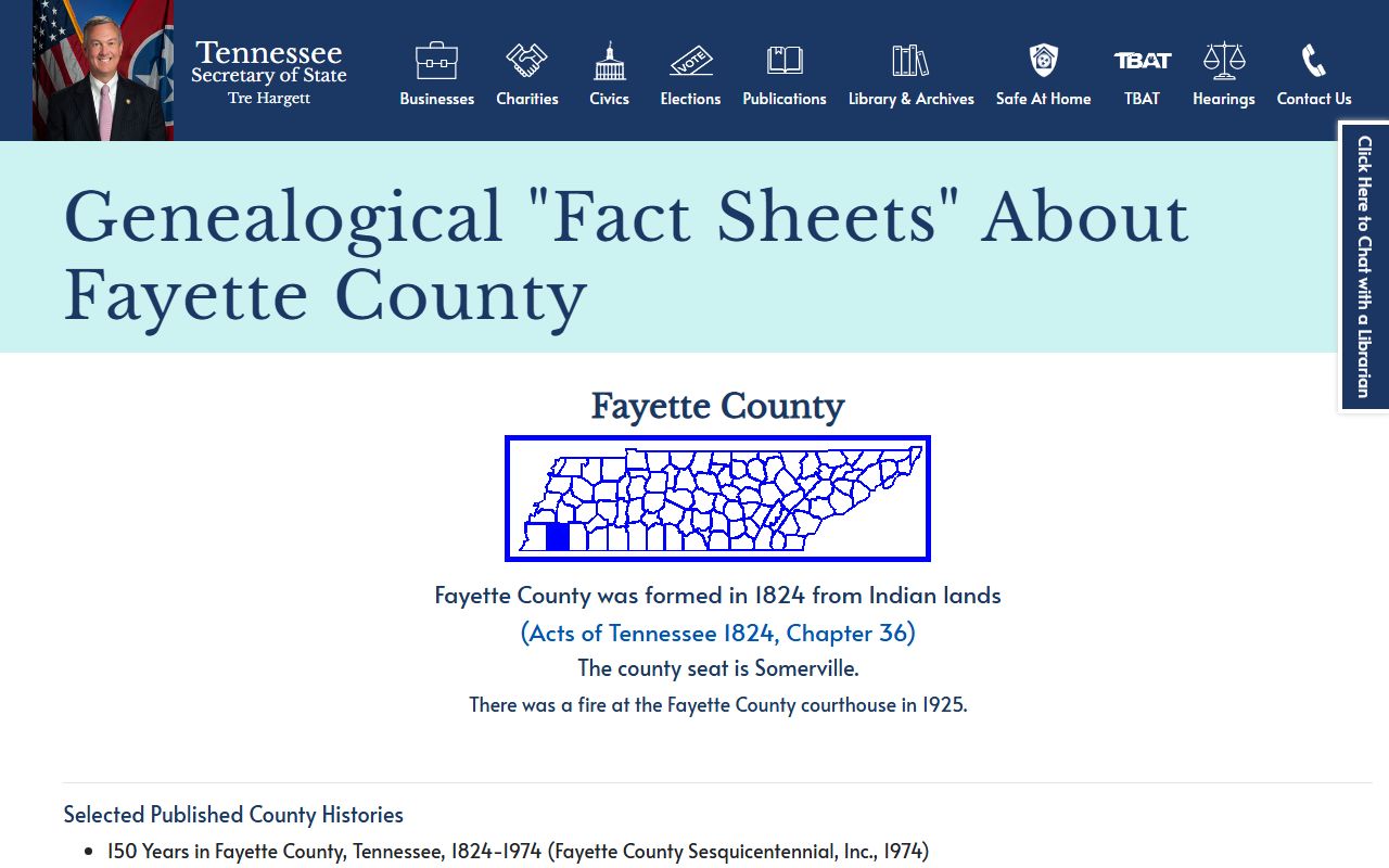 Fayette County court records TSLA historical records