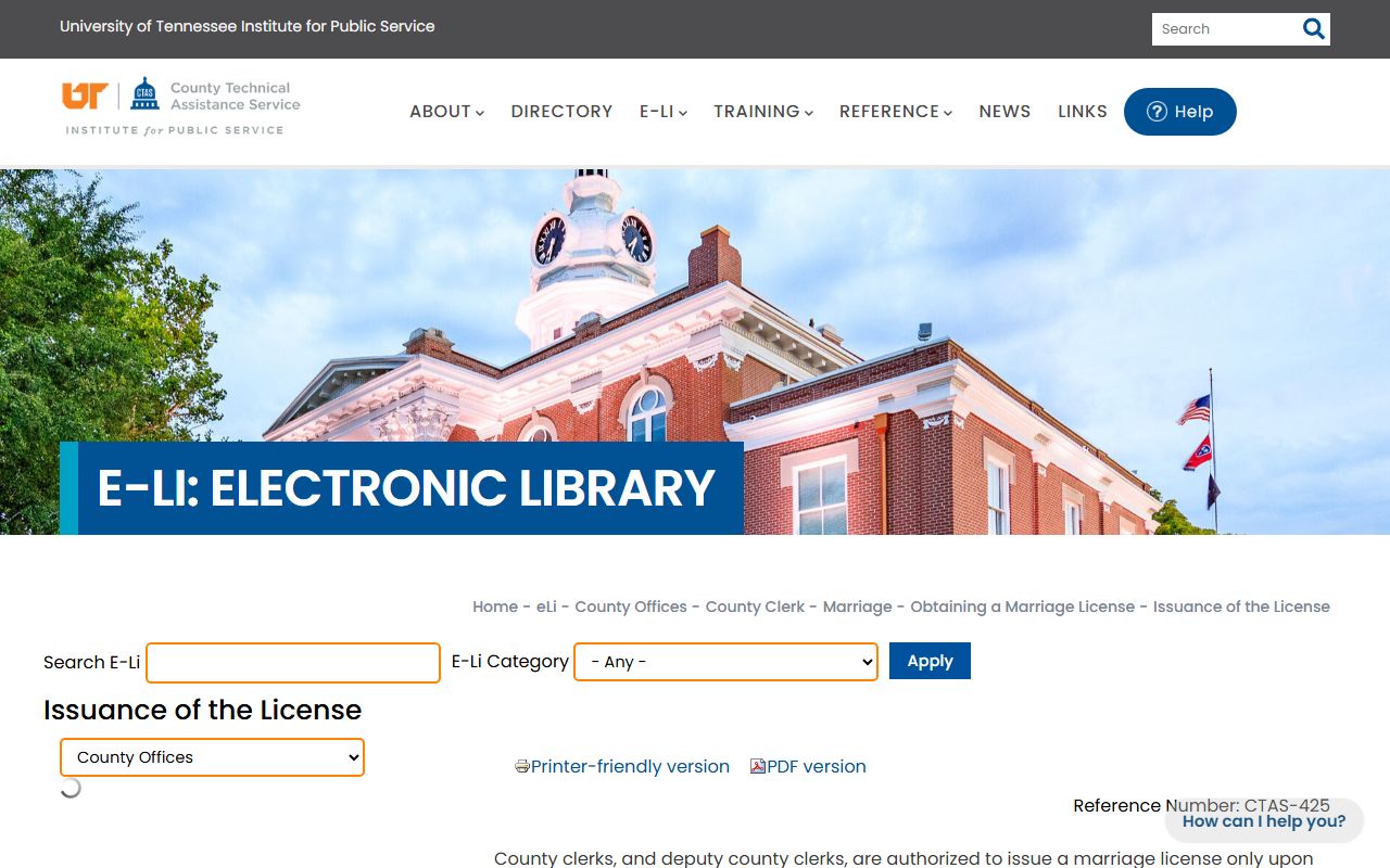 Fayette County marriage records CTAS license issuance rules
