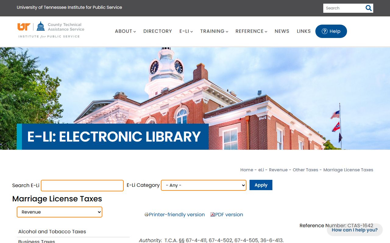 Fayette County marriage records CTAS fee breakdown
